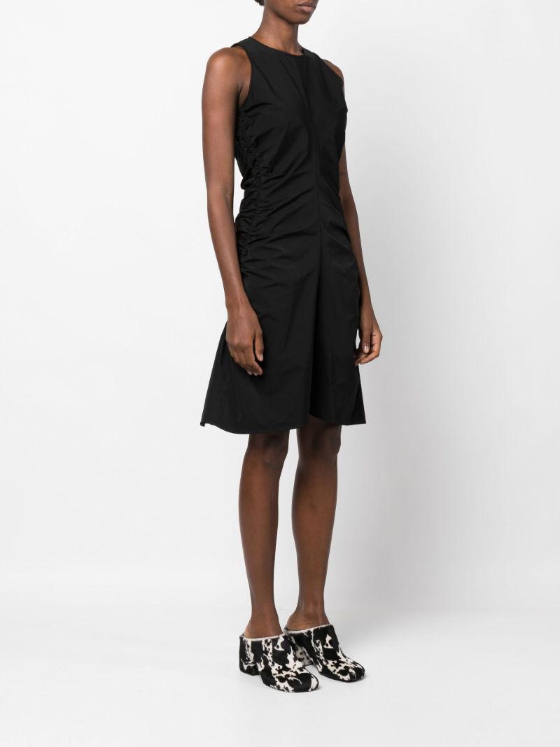 Black Ruched Mini Dress