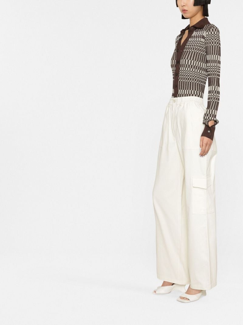 Brown Knitted Silk Top
