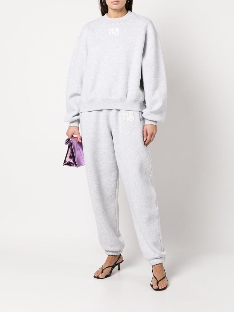 Grey Logo Print Sweatshirt