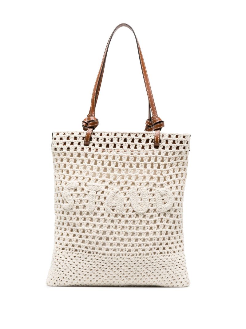 Neutral Porte Crochet Tote Bag