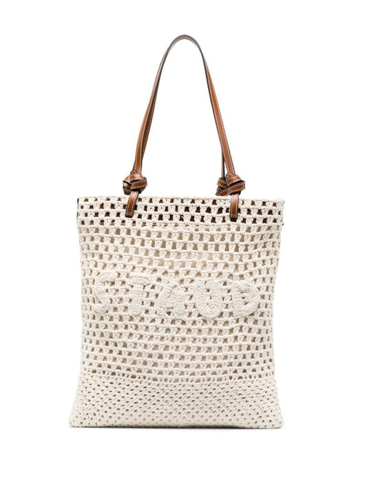 Neutral Porte Crochet Tote Bag