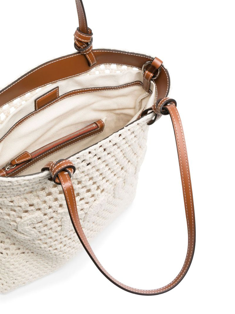 Neutral Porte Crochet Tote Bag