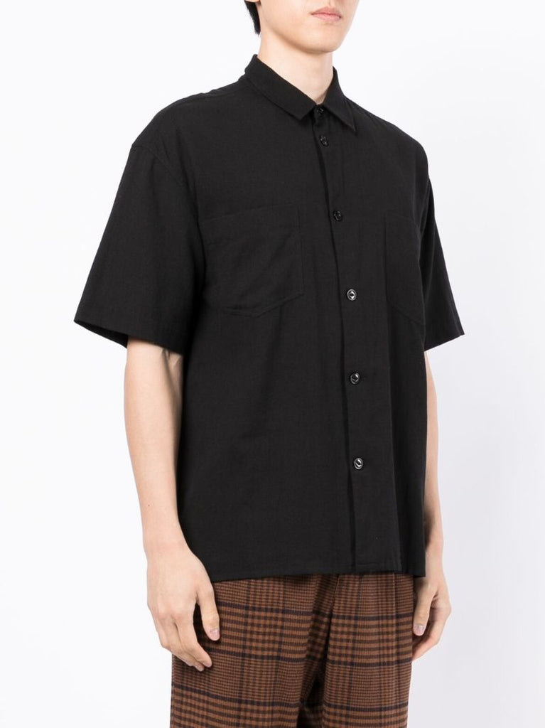 Black Mitchum Cotton Shirt