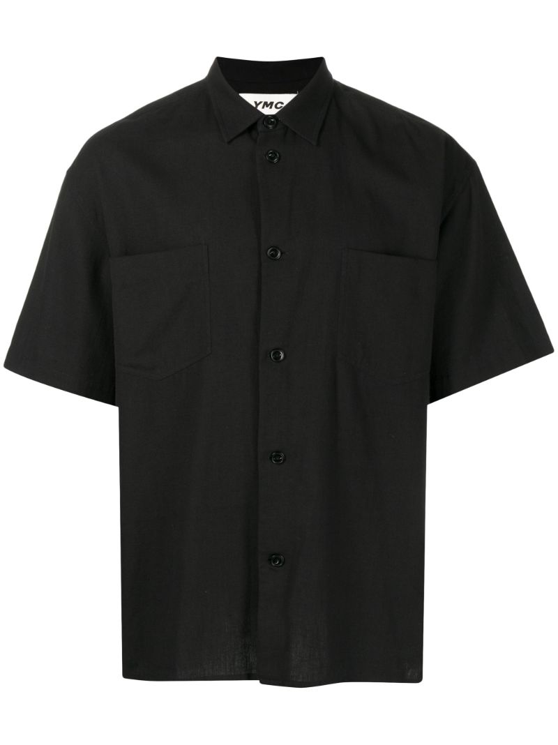 Black Mitchum Cotton Shirt