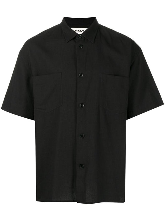 Black Mitchum Cotton Shirt