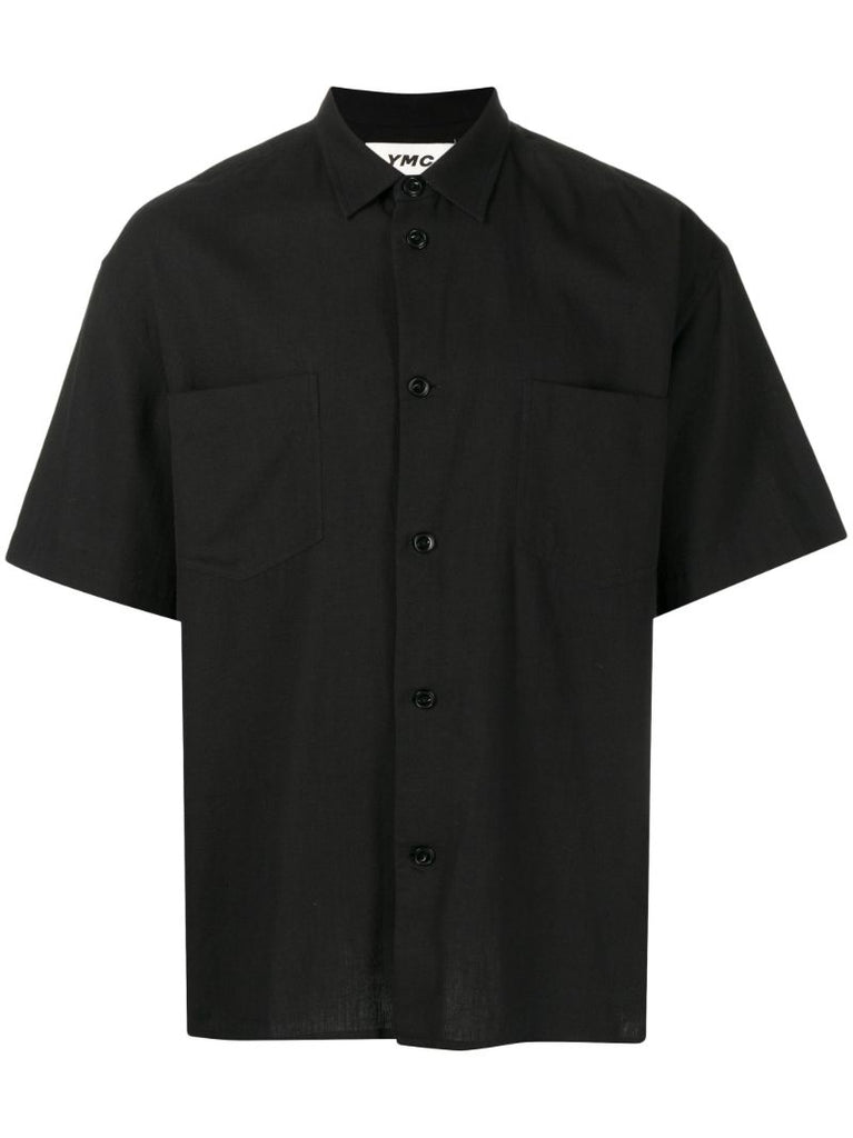 Black Mitchum Cotton Shirt