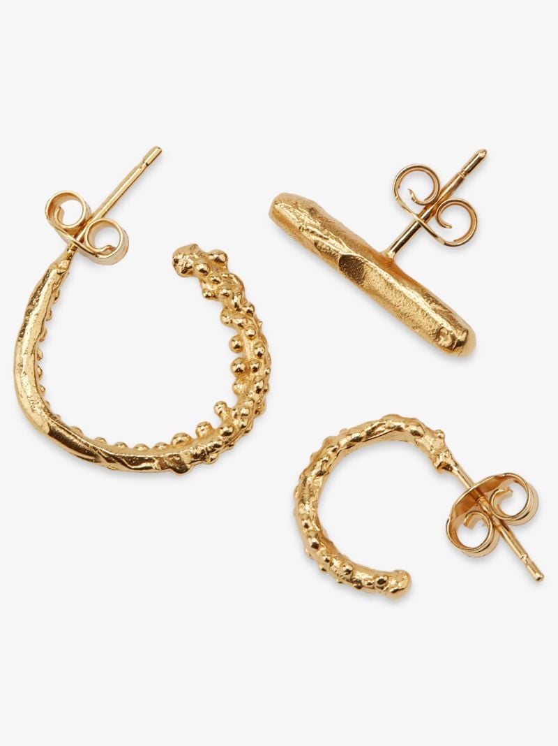 Gold-plated the Starry Night Earring Set
