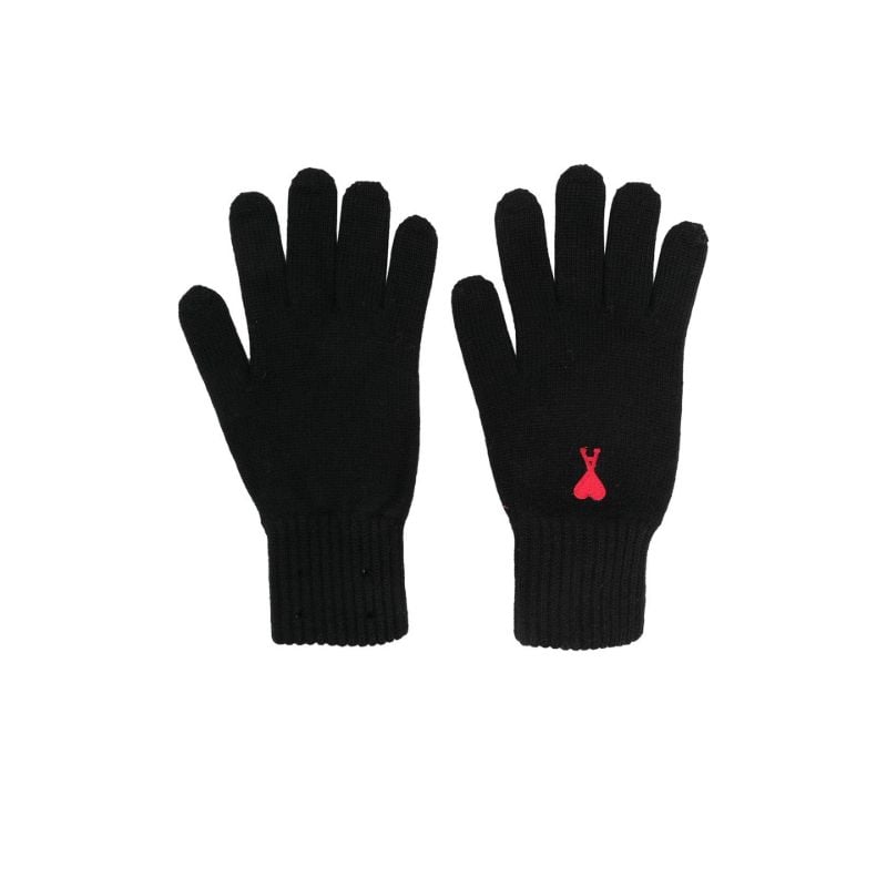 Black Ami De CÃ_x0085_â_x0080__x009c_ur Merino Wool Gloves