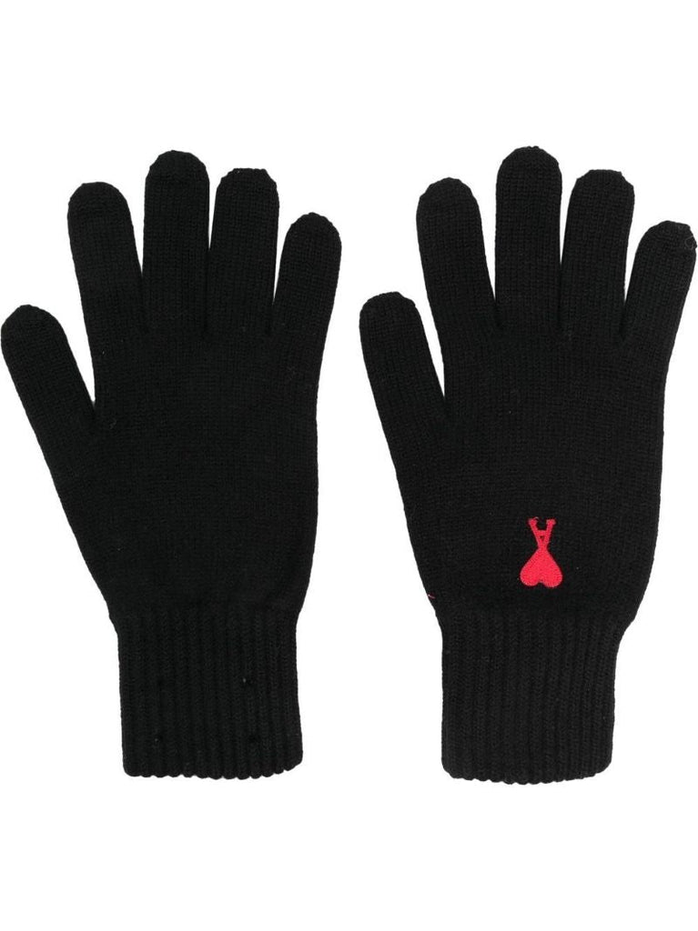 Black Ami De CÃ_x0085_â_x0080__x009c_ur Merino Wool Gloves