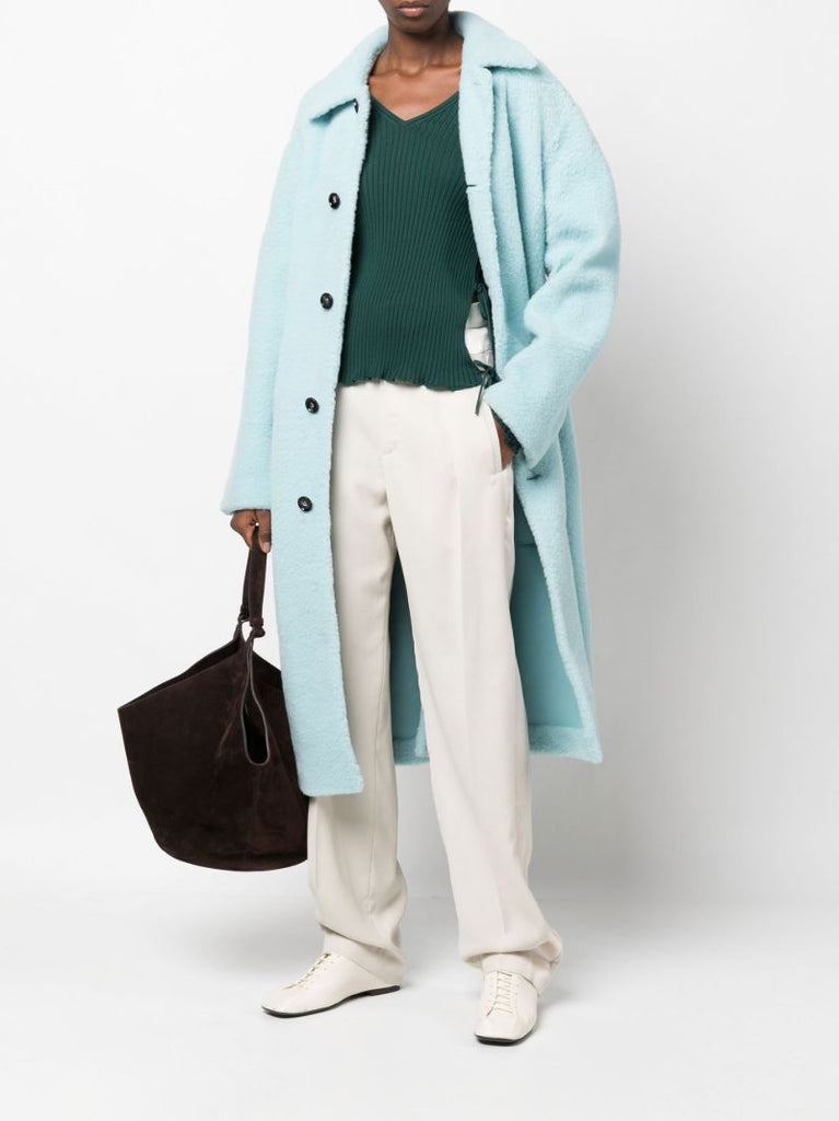 Green Side-tie Cotton Top