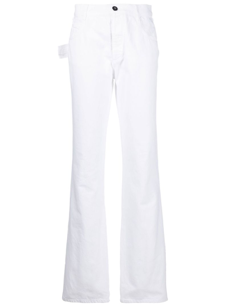 White Straight-leg Jeans