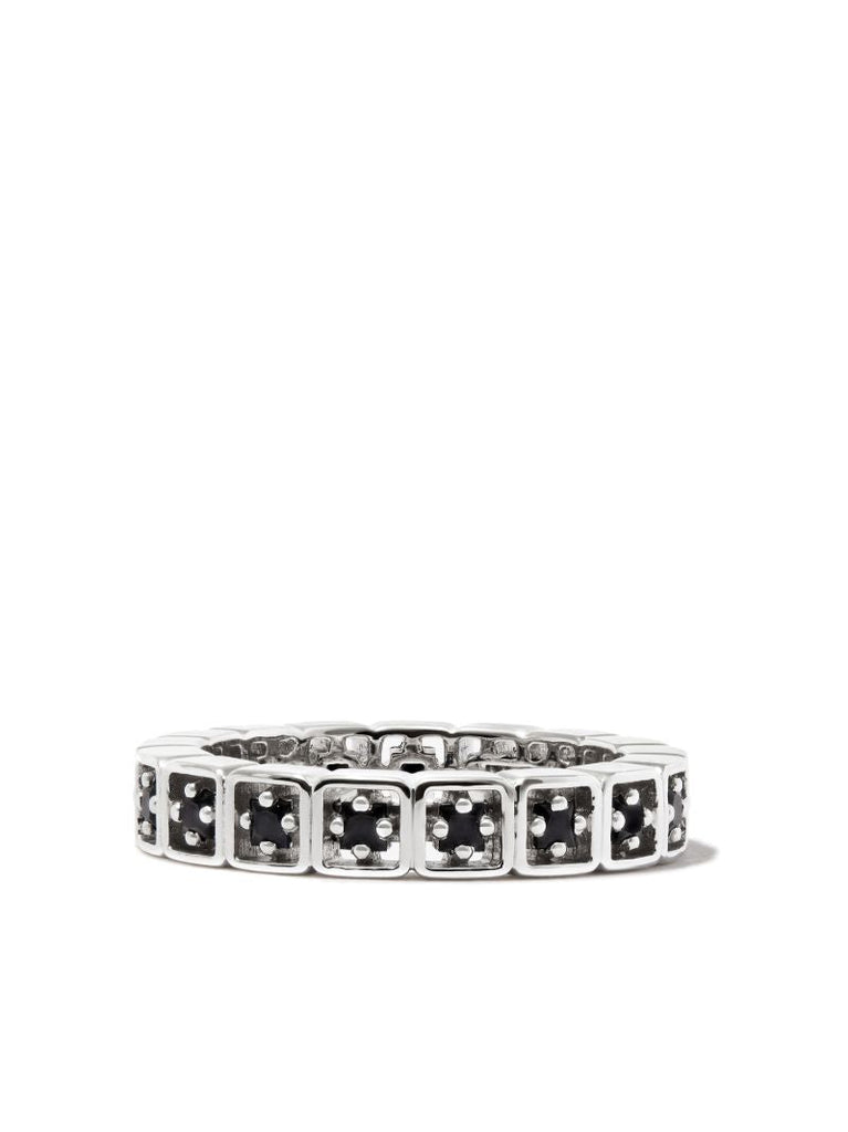 18k White Gold Mini Sapphire Ring