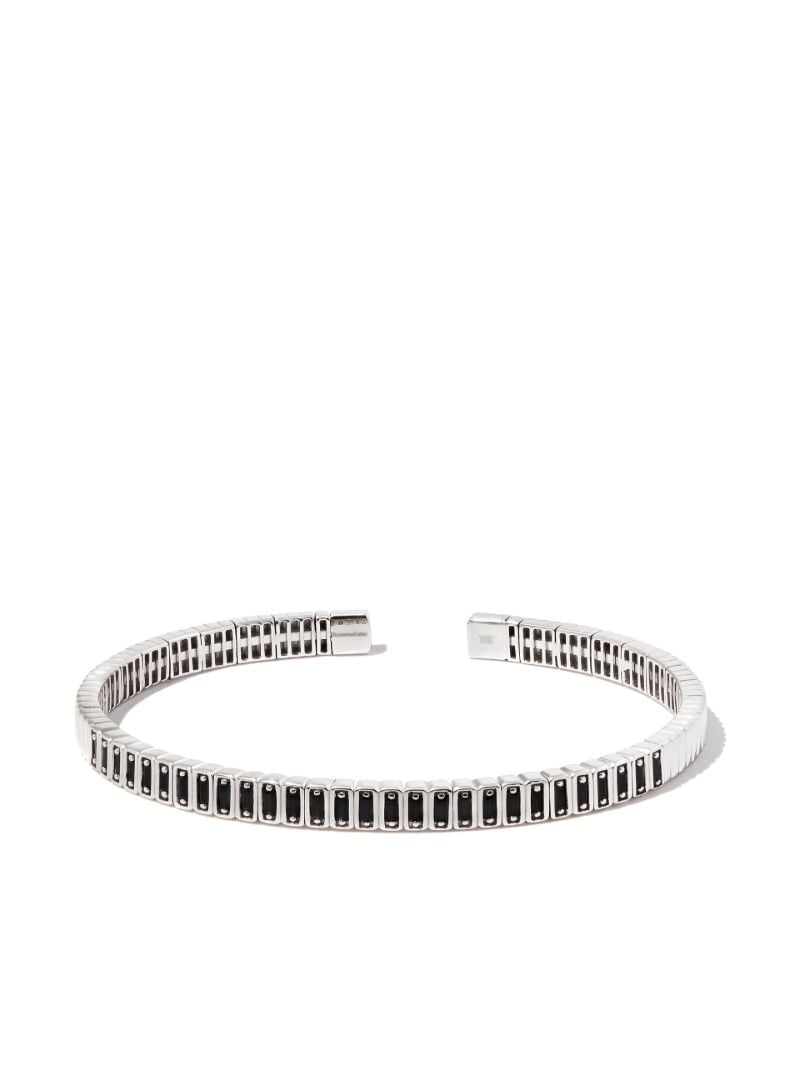18k White Gold Sapphire Bangle