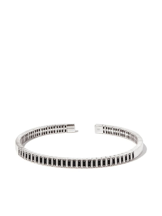 18k White Gold Sapphire Bangle
