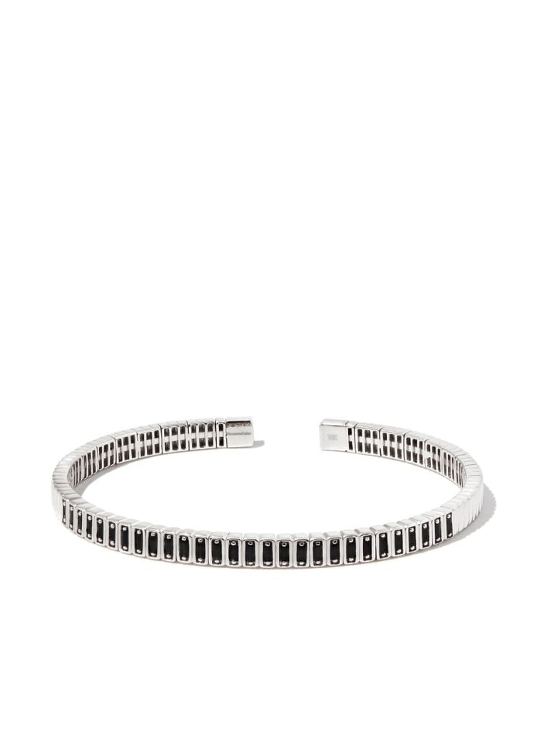 18k White Gold Sapphire Bangle