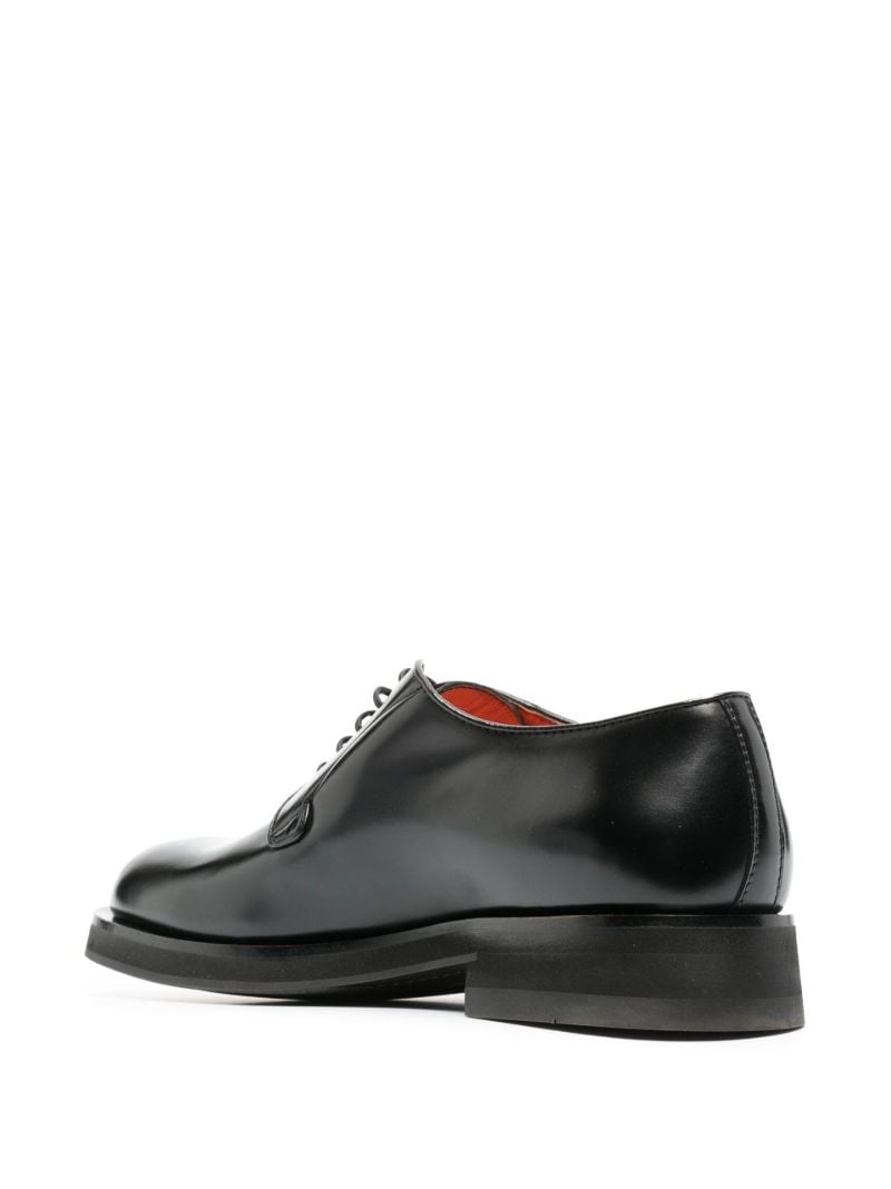 Black Delight Leather Derby Shoes