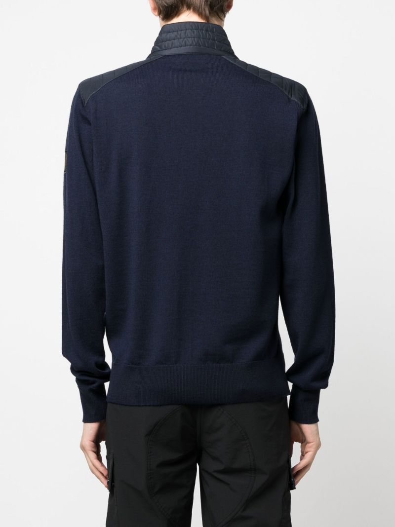 Blue Kelby Zip Up Cardigan