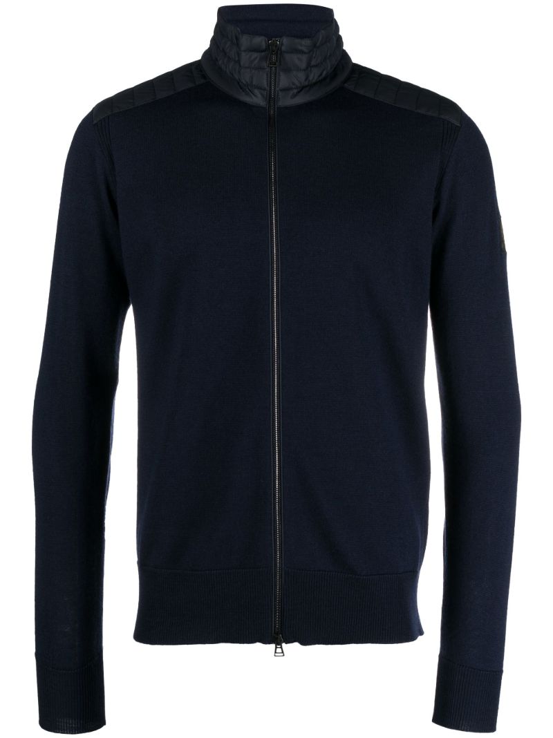 Blue Kelby Zip Up Cardigan