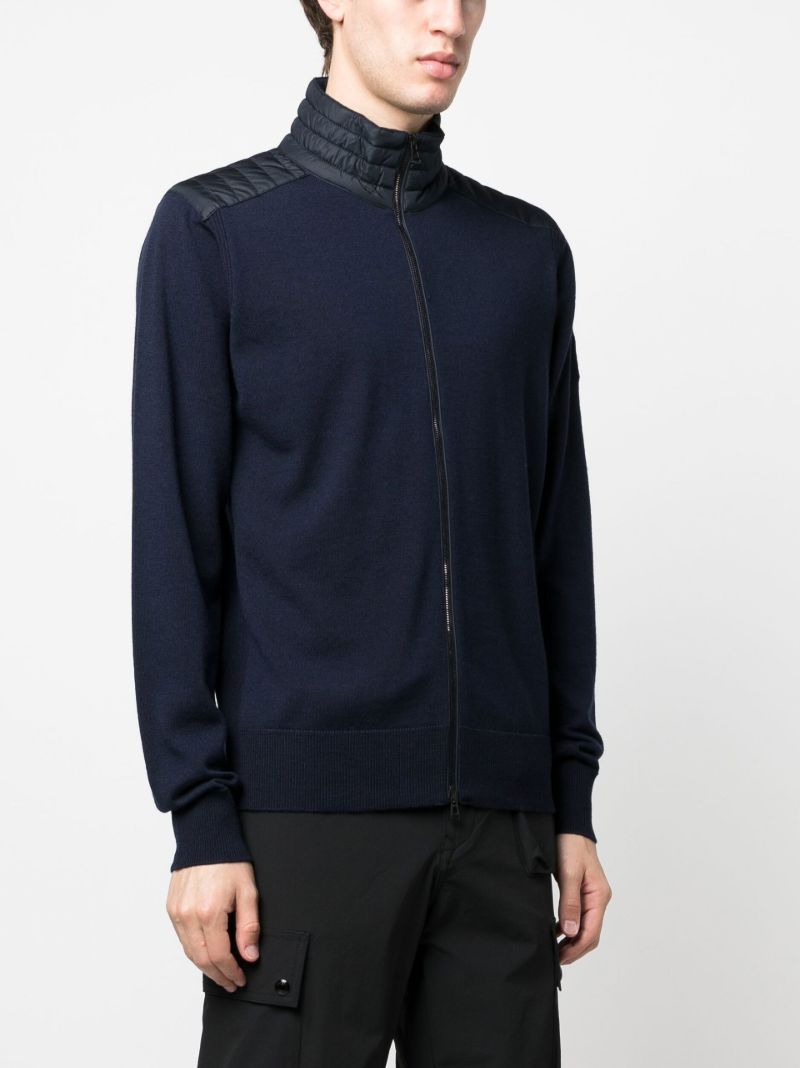 Blue Kelby Zip Up Cardigan