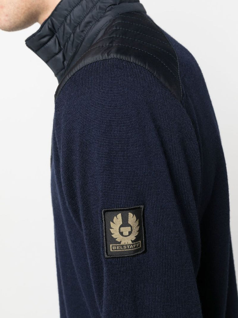 Blue Kelby Zip Up Cardigan