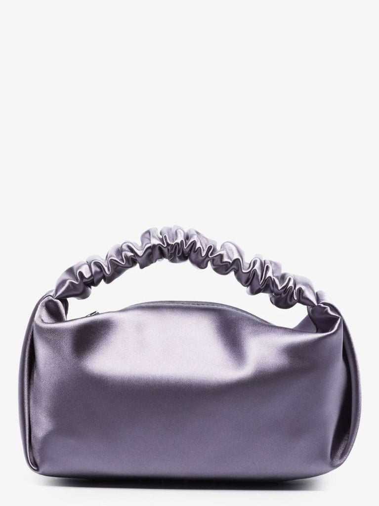 Purple Scrunchie Satin Mini Bag