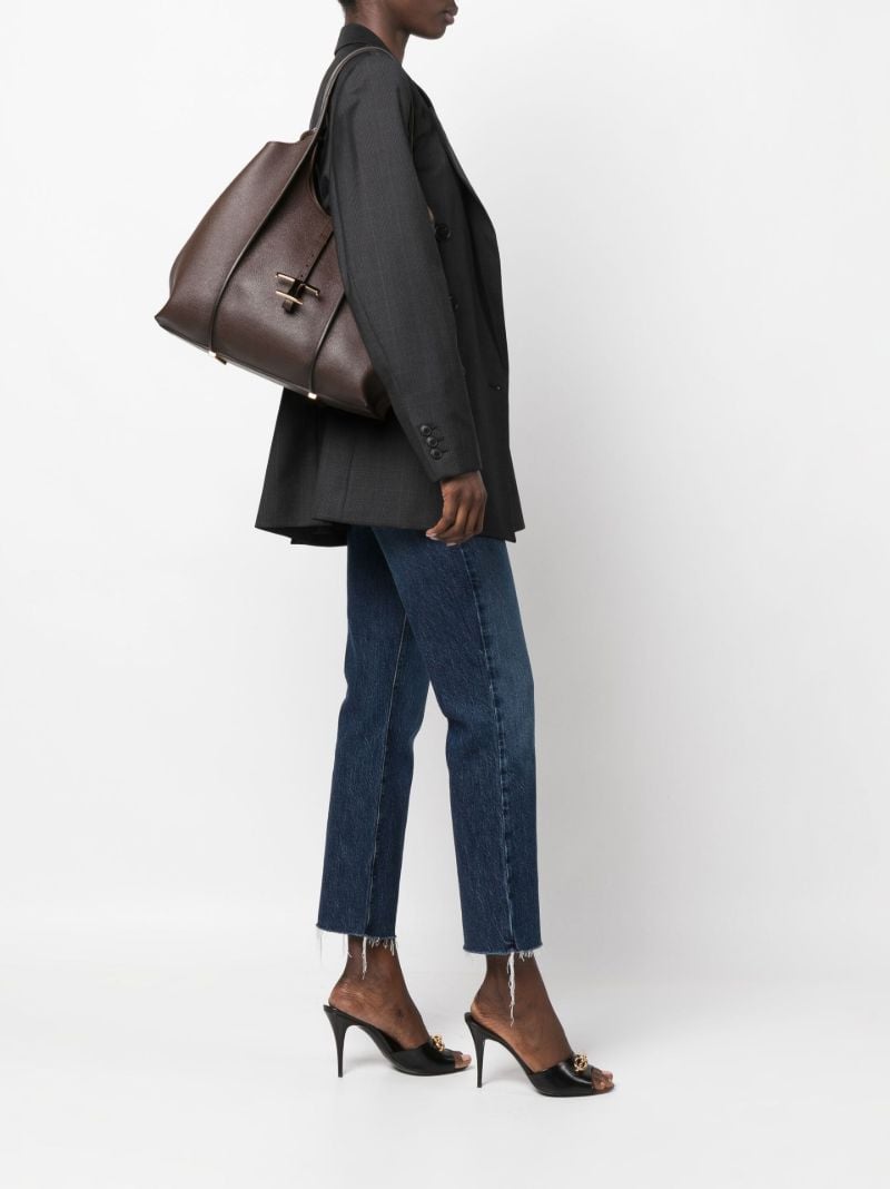 Brown Timeless Shopping Bag Leather Tote Bag