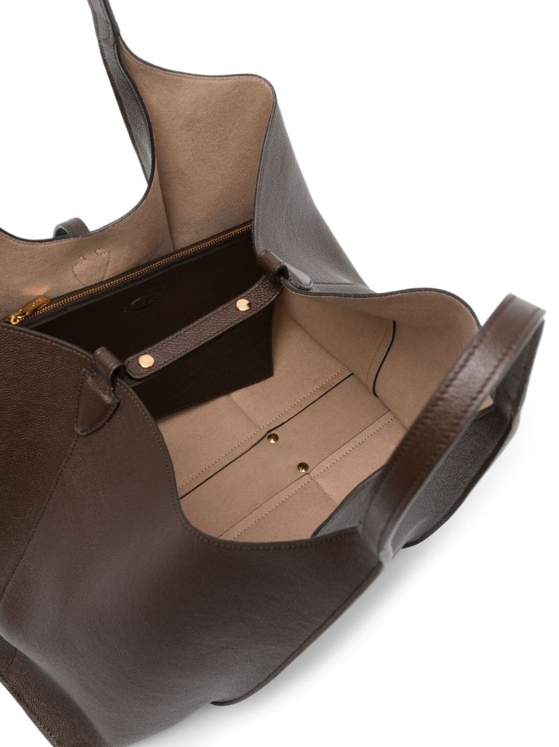 Brown Timeless Shopping Bag Leather Tote Bag
