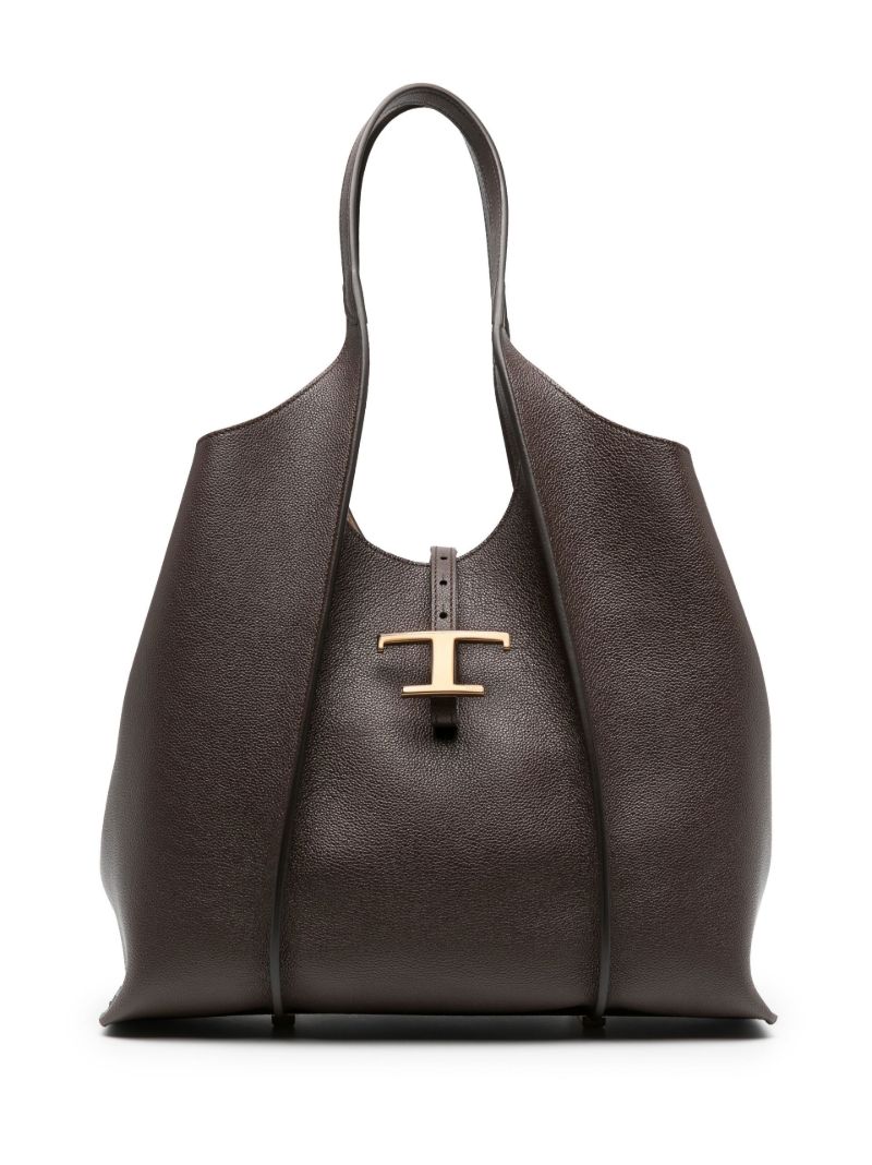 Brown Timeless Shopping Bag Leather Tote Bag