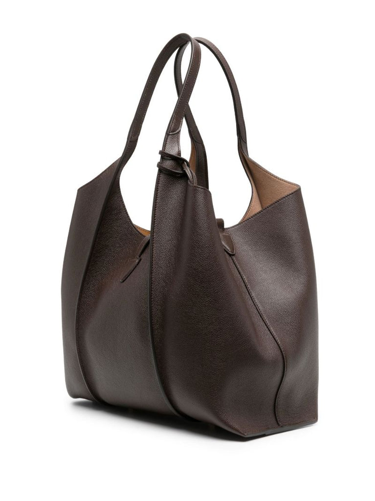 Brown Timeless Shopping Bag Leather Tote Bag
