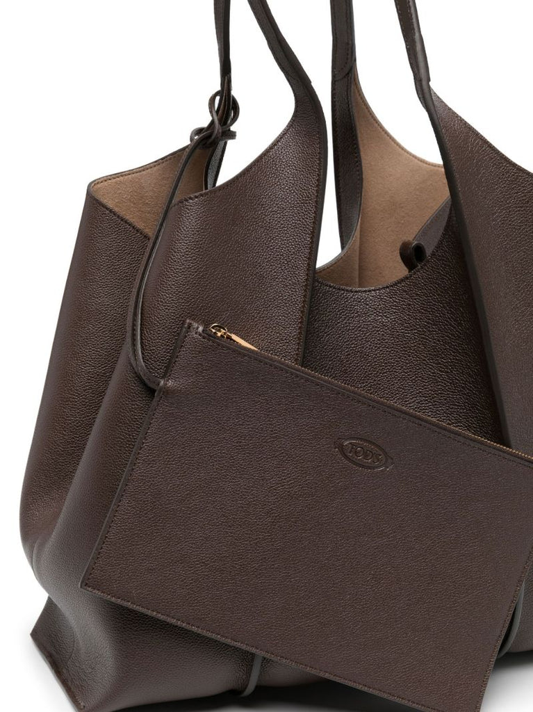 Brown Timeless Shopping Bag Leather Tote Bag