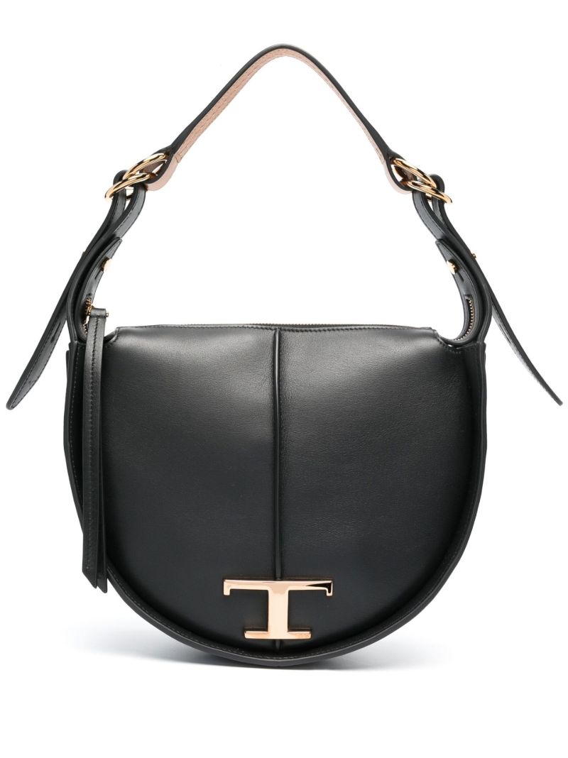 Black Hobo Leather Shoulder Bag