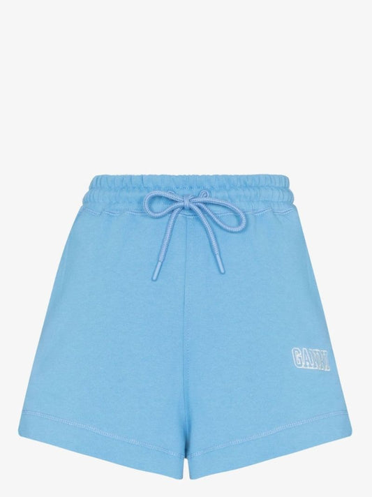 Logo Embroidered Organic Cotton Shorts