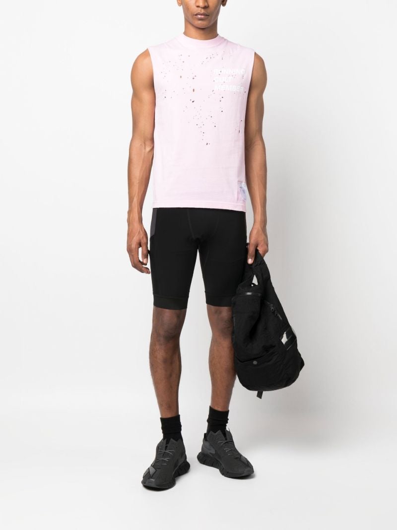 Pink Mothtech Organic Cotton Muscle Vest Top