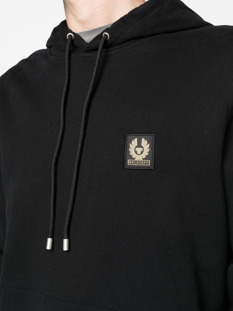 Black Logo Patch Hoodie