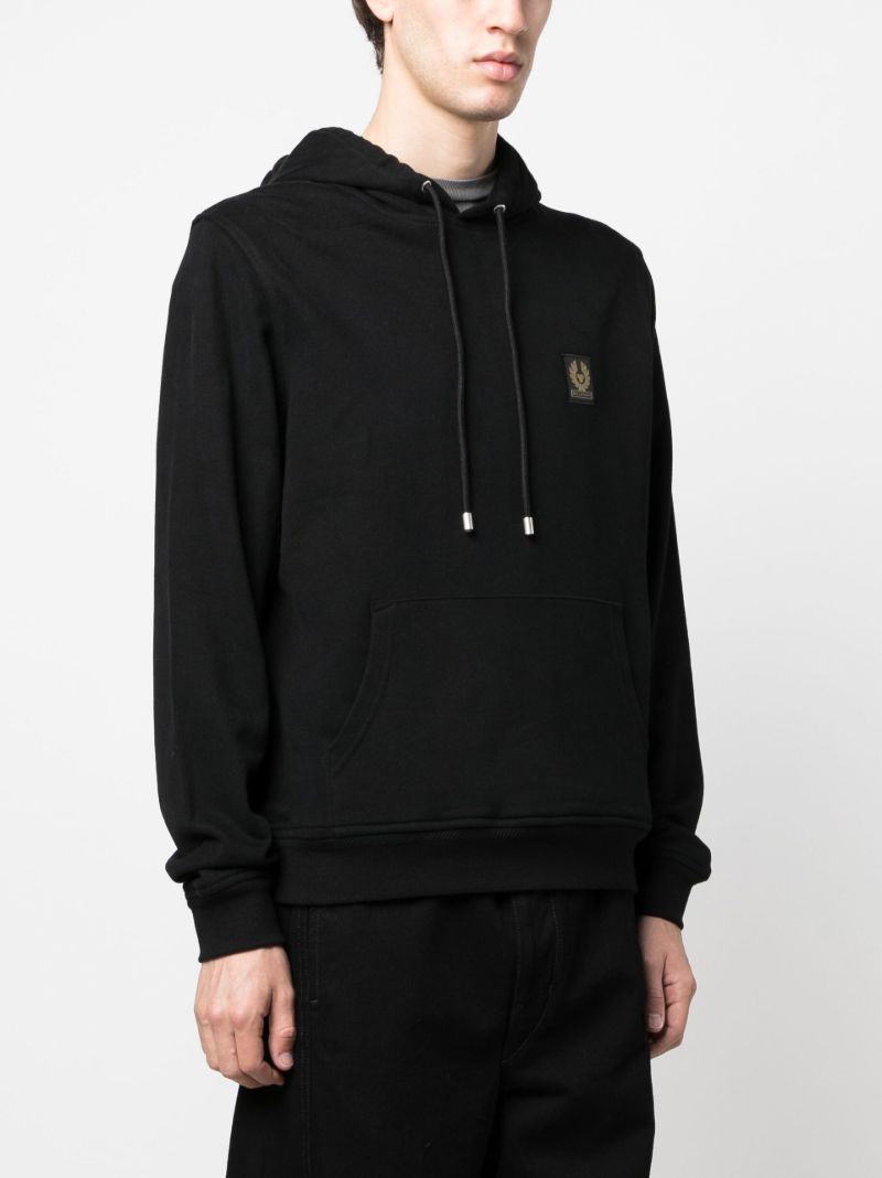 Black Logo Patch Hoodie