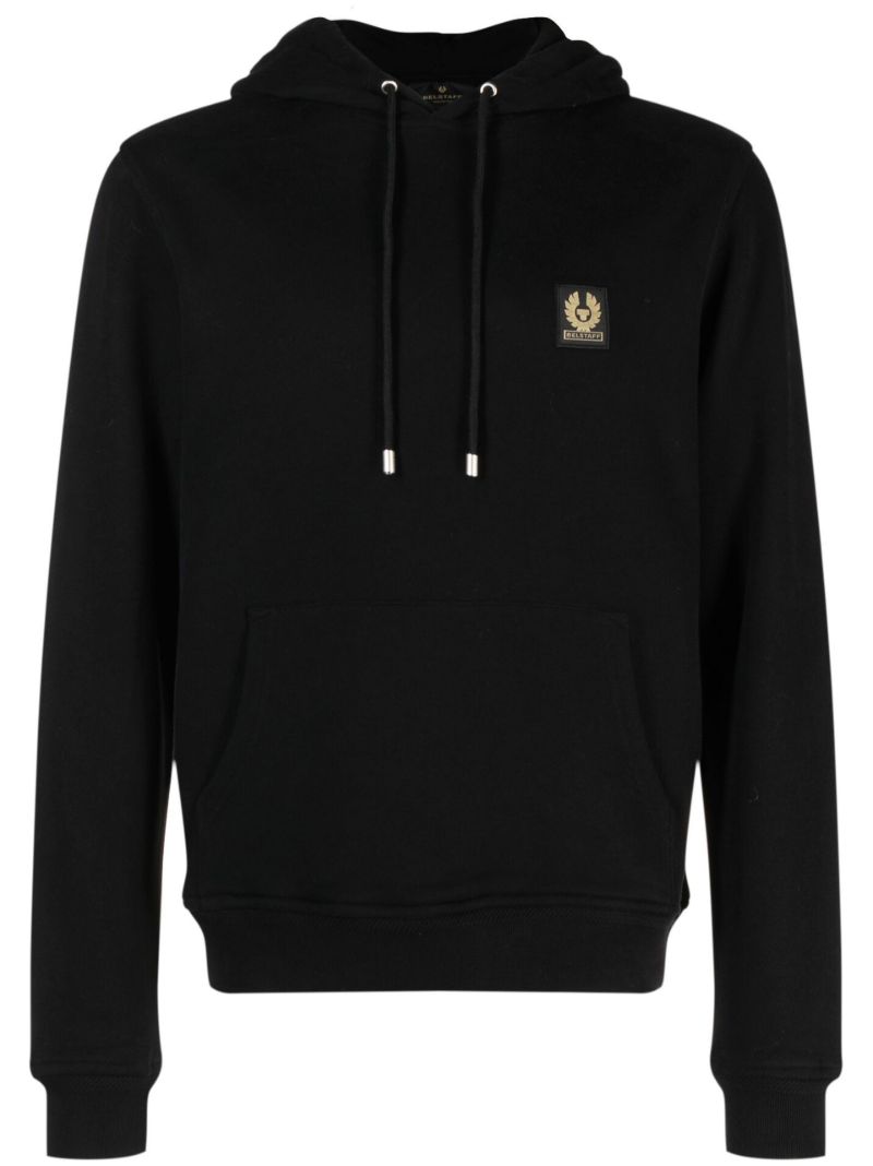 Black Logo Patch Hoodie