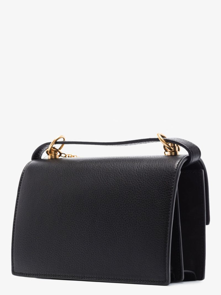 Black Miller Small Leather Shoulder Bag