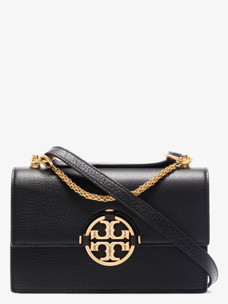 Black Miller Small Leather Shoulder Bag