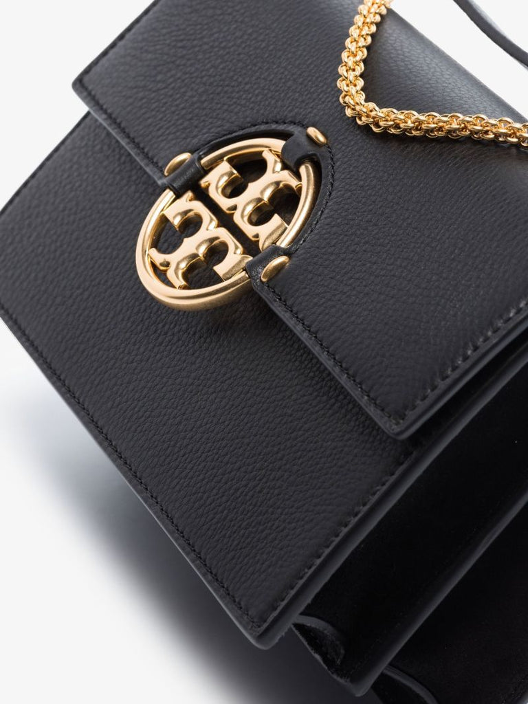 Black Miller Small Leather Shoulder Bag
