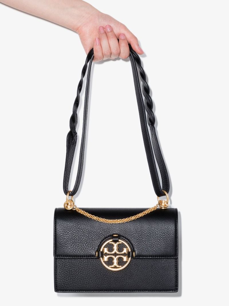 Black Miller Small Leather Shoulder Bag