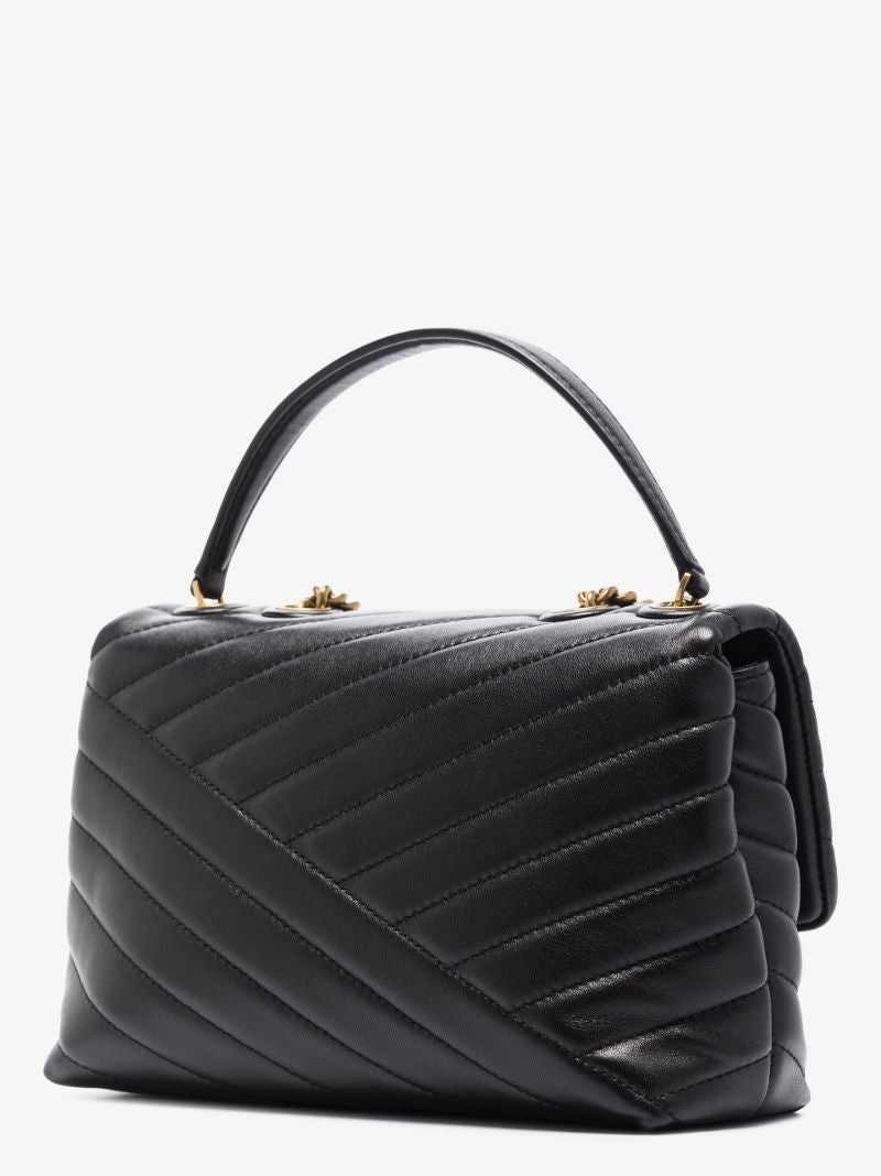 Black Kira Small Convertible Leather Shoulder Bag