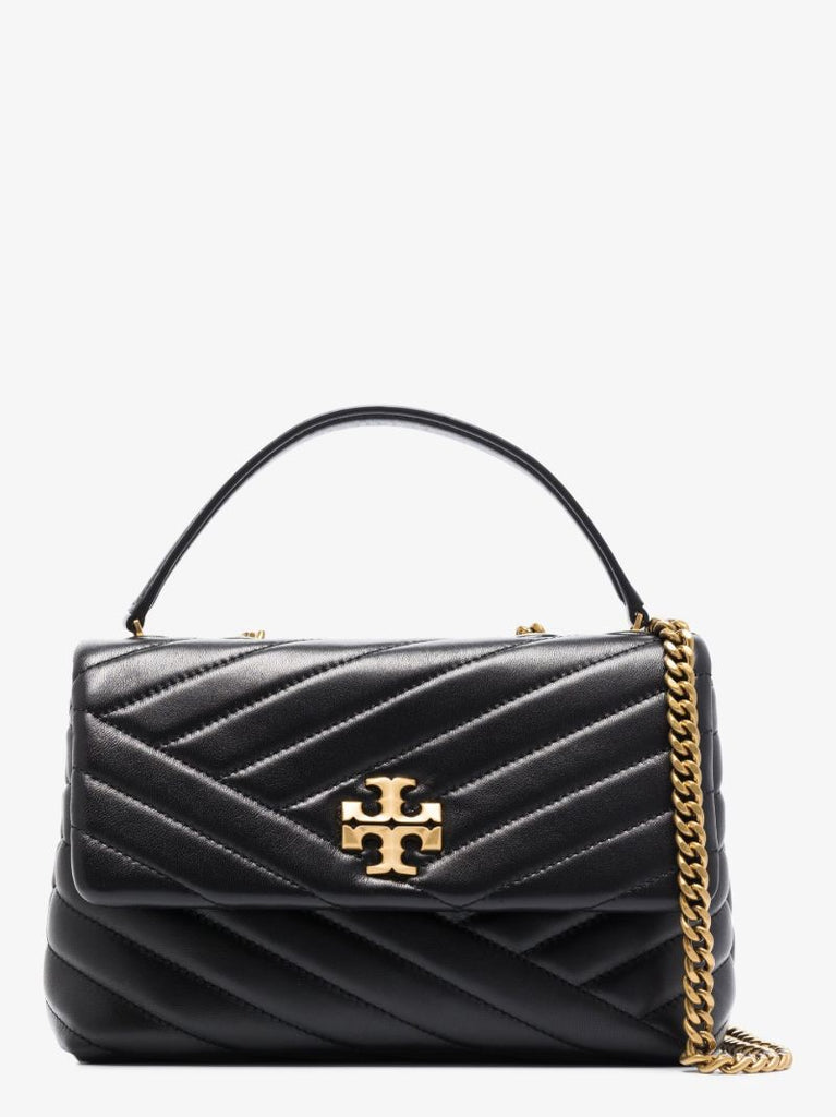 Black Kira Small Convertible Leather Shoulder Bag