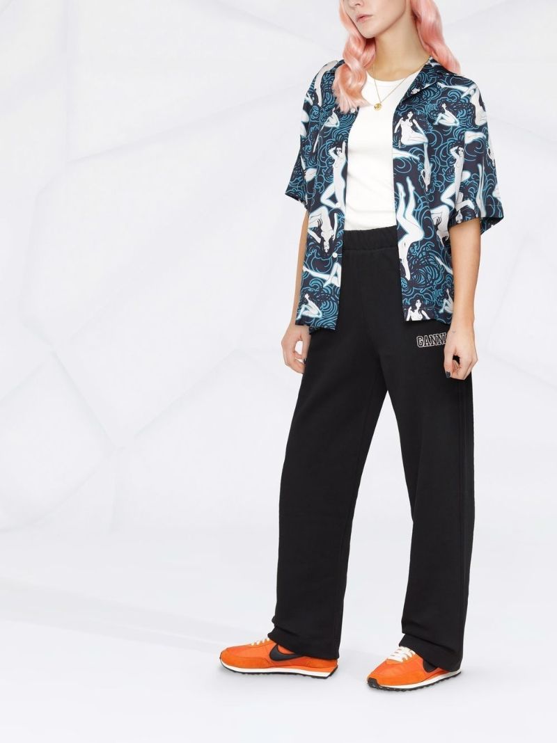 Black Logo-embroidered Track Pants