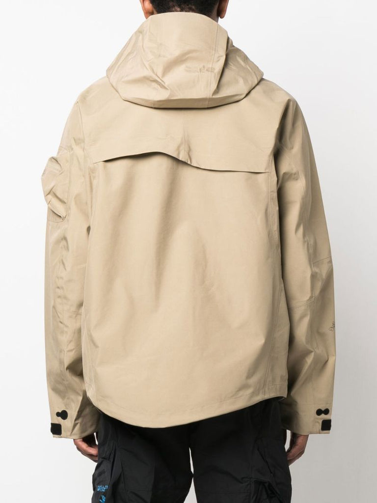 X Off-white Neutral Hooded Jacket