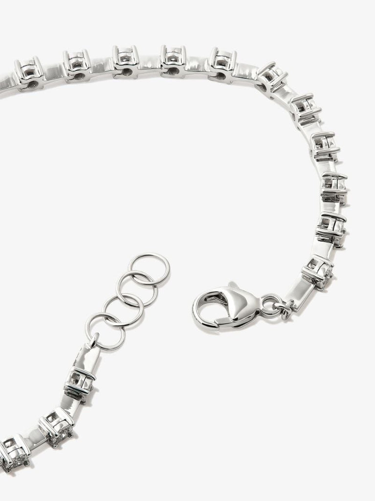 14k White Gold Ava Bea Interval Diamond Tennis Bracelet