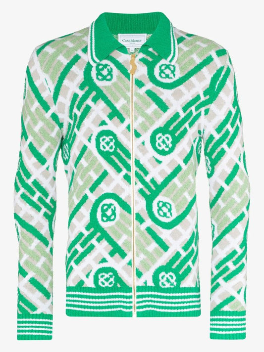 Ping Pong Monogram Cardigan