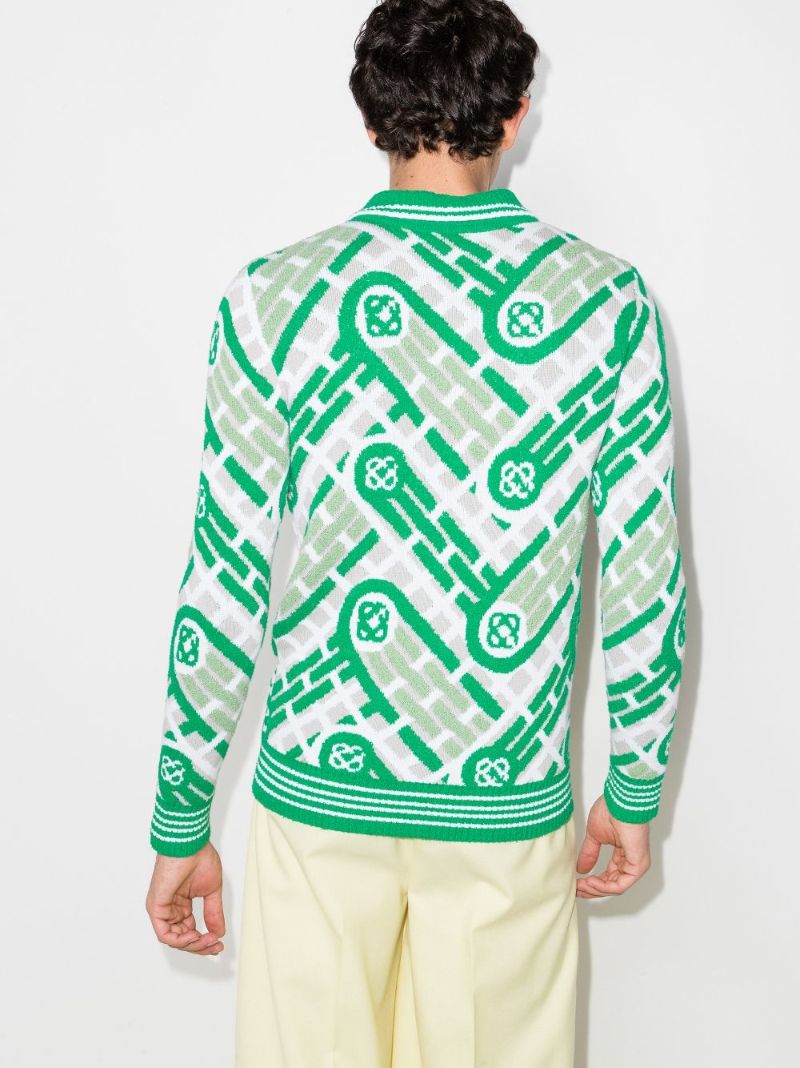 Ping Pong Monogram Cardigan