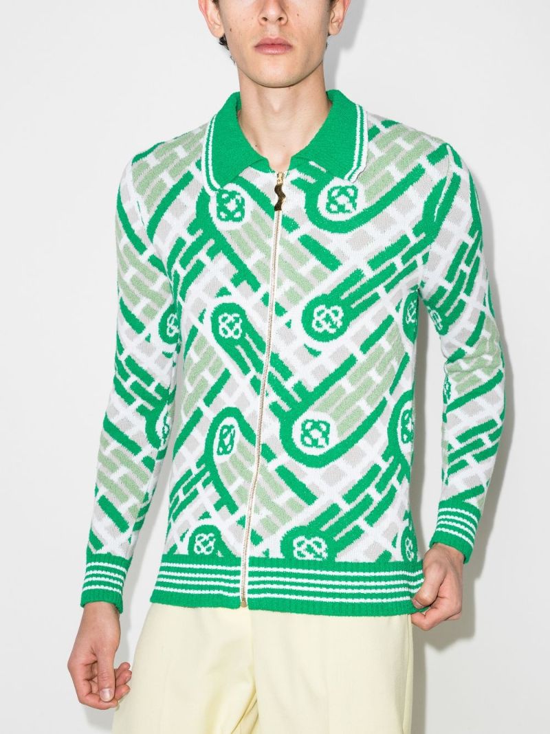 Ping Pong Monogram Cardigan
