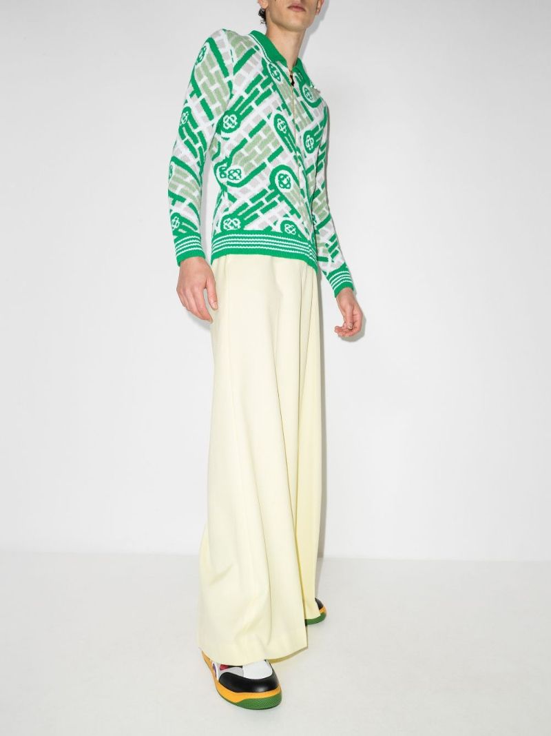 Ping Pong Monogram Cardigan