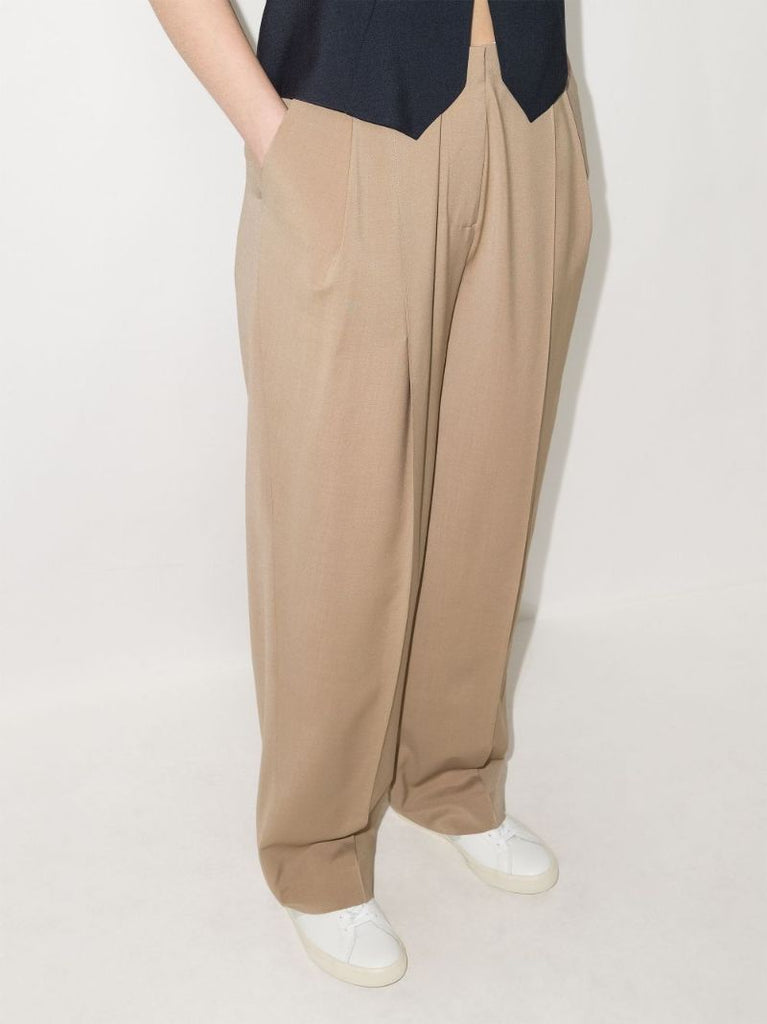 Low-rise Wide Leg Trousers